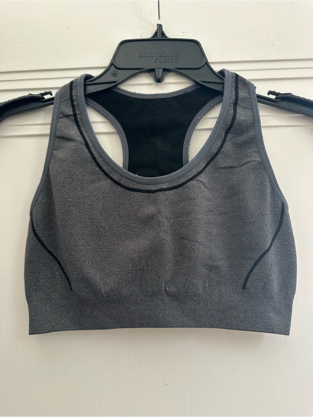 Danskin Charcoal Gray Racerback Sports Bra - Size S